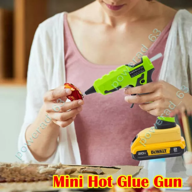 50W Cordless Hot Glue Gun For Kobal t 24V Li-ion Battery w/10Glue Sticks  Mini