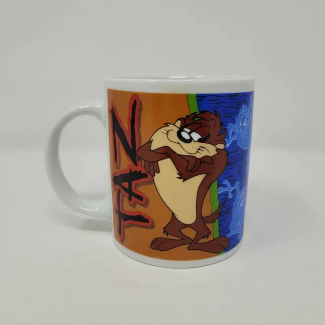 1998 Warner Bros Looney Tunes Taz Tazmanian Devil Coffee Cup Mug