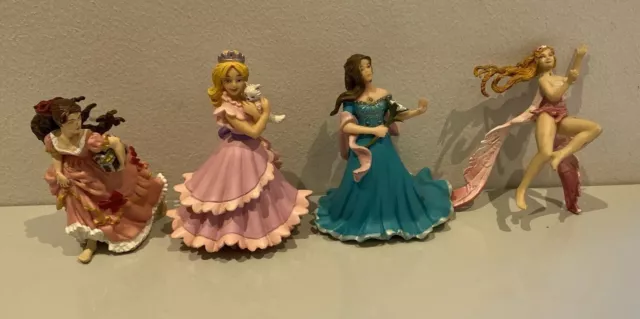 PAPO Bundle Of retired Girl Women Figures Princess, Pirate, Elf & Fairy - Rare