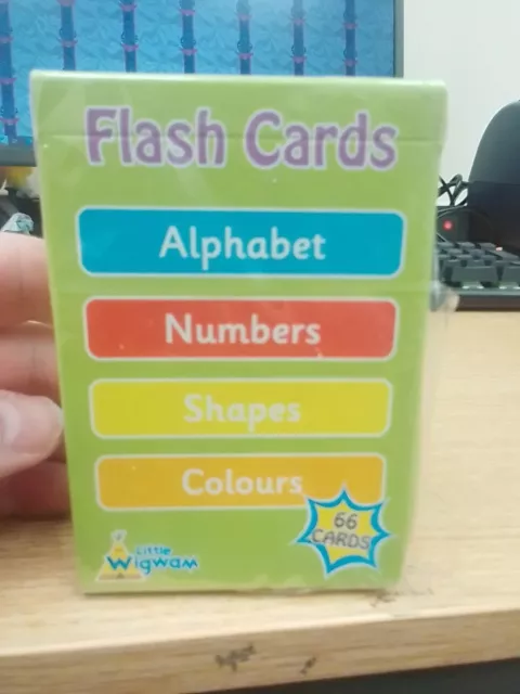 Educational Flash Cards Toddlers Kids Children Alphabet Numbers Pre School