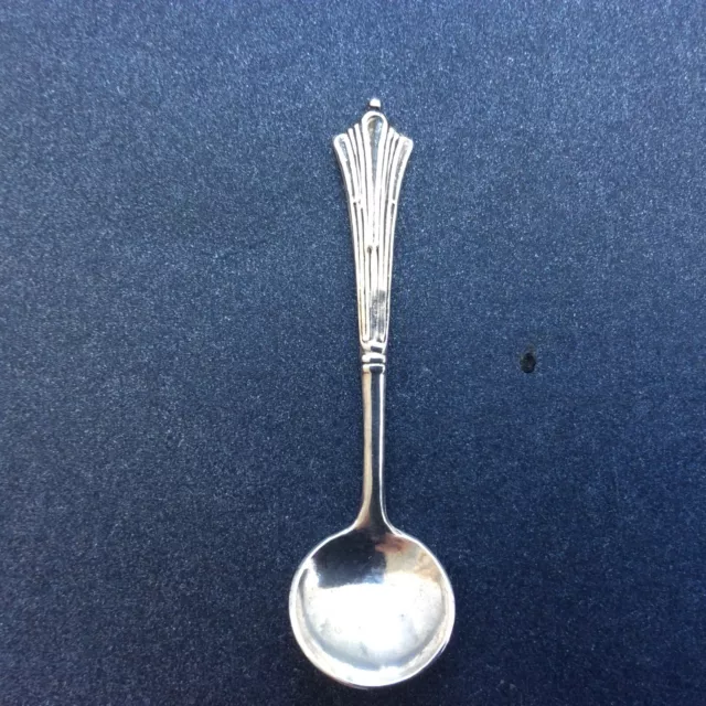 1920 Small Condiment Spoon -Albany Pattern 2"- James Swan-Birmingham