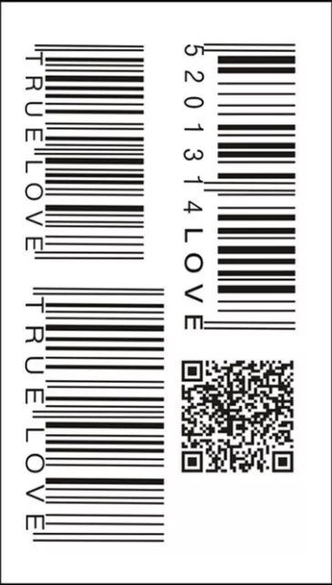 Flash Jetable Temporaire à Coller Tatouage Code-Barres Qr Code Plage Cadeau Fête