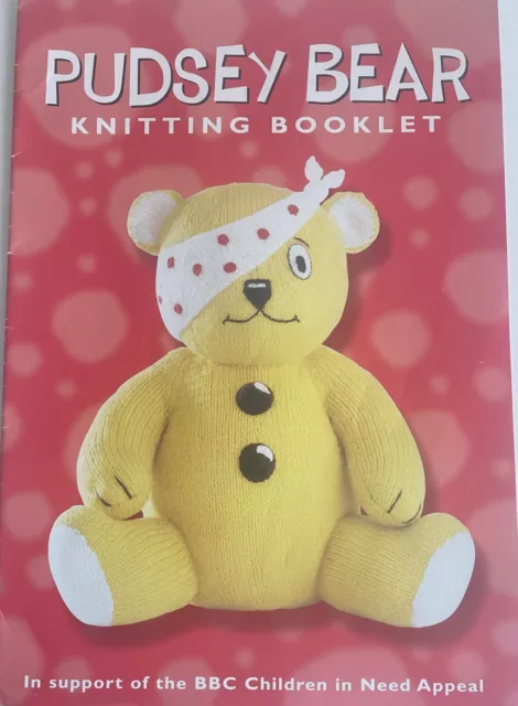 Pudseybär STRICKMUSTER Broschüre - Pudsey Erwachsene + Kinder Pullover + Spielzeug