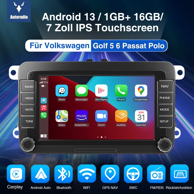 Autoradio Android 14 10.1" 8-Core Pour VW Passat B6/B7/CC - CarPlay, 4G, DSP, GPS