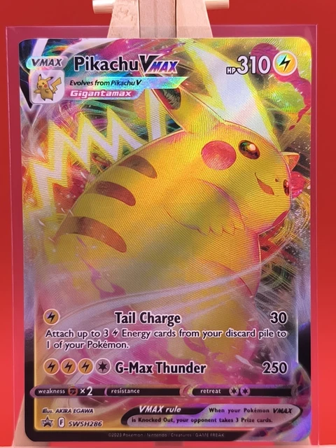 PIKACHU VMAX SWSH286 Crown Zenith Full Art Ultra Rare Promo Pokemon