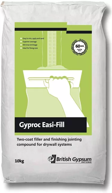 10kg British Gypsum Gyproc Filler and Joint Compound 10kg