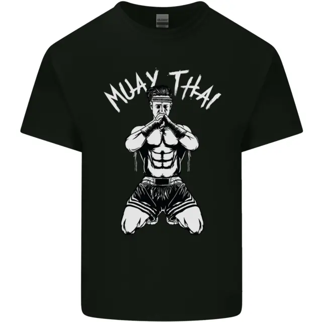 Muay Tailandese Fighter Misto Arti Marziali Mma Uomo Cotone T-Shirt
