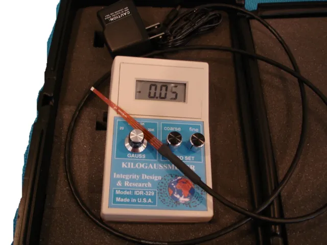 IDR-329-T-UL :DC Gaussmeter w/ ultra thin transverse probe/Tesla meter
