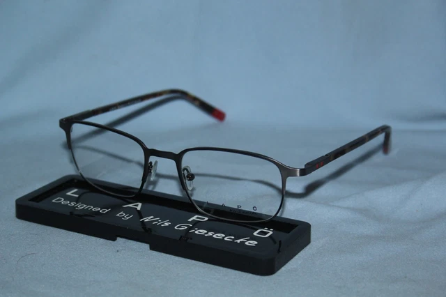 MONTURE OPTIQUE LUNETTES LAPO By Opal Métal Gun Branches écaille