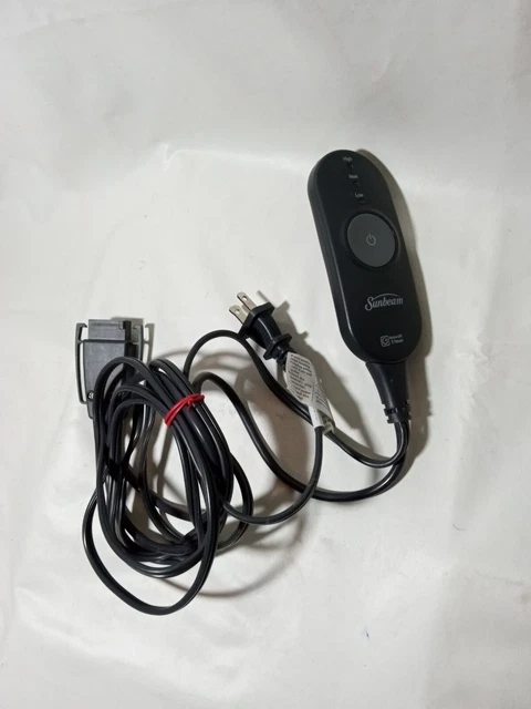 SUNBEAM AA85 ELECTRIC Heating Blanket Cord 3-Prong Controller £15.32 -  PicClick UK