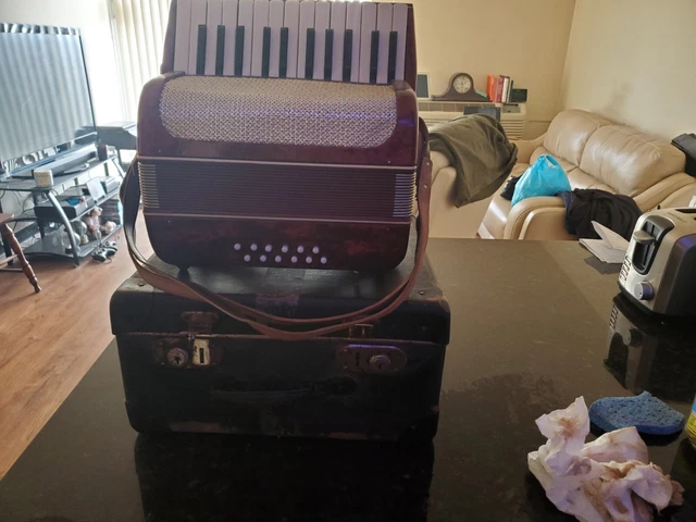 antique Traveling Accordion