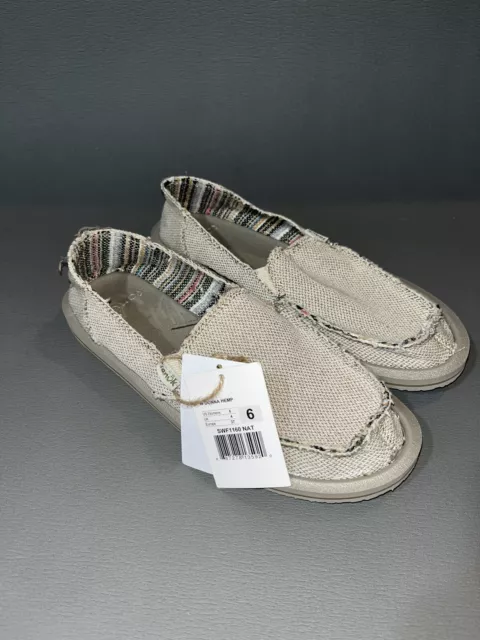 SANUK NATURAL HEMP Donna Aerokush Sidewalk Surfer Shoes, Women Us 9 Nwt  $29.99 - PicClick