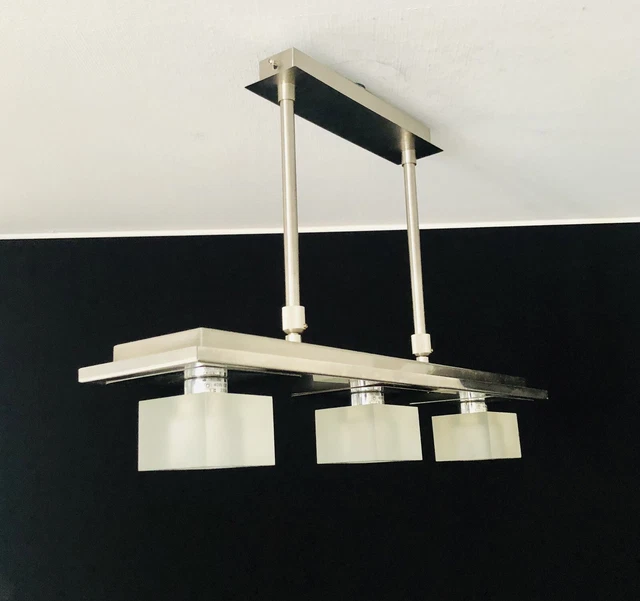 Suspension grappe en verre dépoli Vario