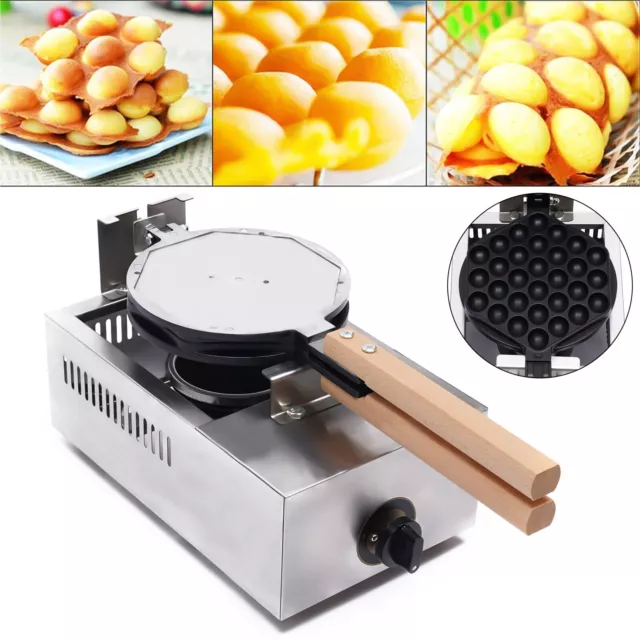 Commercial Rotated Electric Egg Bubble Waffle Maker Mini Waffle Maker Machine US