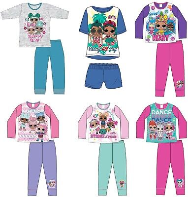 Girls LOL Surprise Dolls Pyjamas Nightdress Nightie and Short Pjs Age 4-10 Years