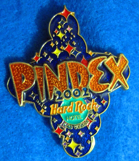 LAS VEGAS HOTEL 4TH PINDEX COLLECTING EVENT 2003 3D NEON SIGN Hard Rock Cafe PIN