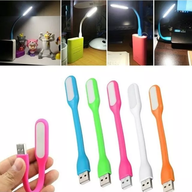 Lampada USB Flessibile Mini per Tastiera PC Luce Led Notebook Lettura Luminoso