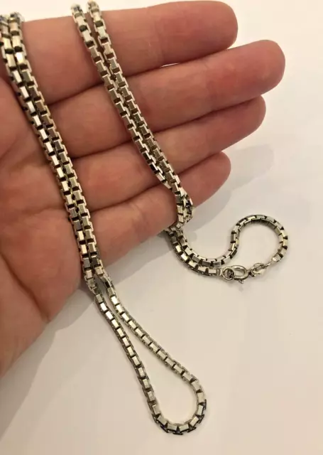 Wunderschöner 925er Sterlingsilber langer Kettenschmuck 40,4 gr PERFEKTES GESCHENK 2