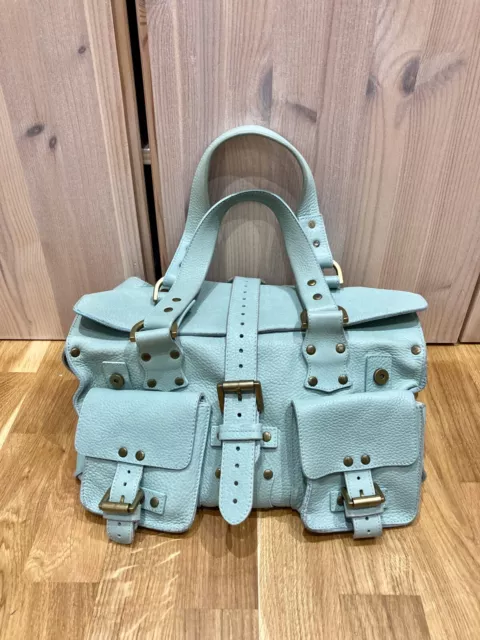 Mulberry Mint Green Leather Roxanne Handbag Bag