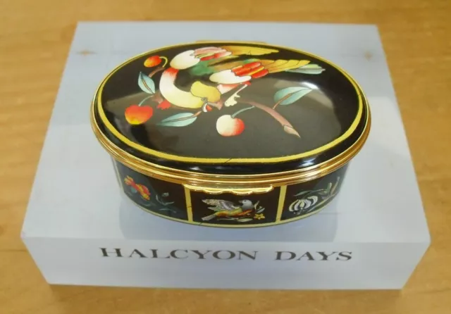 Halcyon Days/LA Museum 17thC Florentine Cabinet Inspired Enamel Box - 2 3/4"