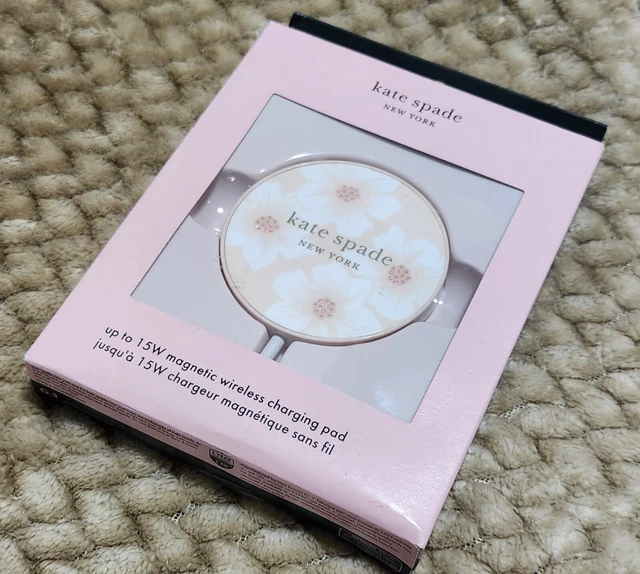 New - Kate Spade New York 15W Charging Pad with MagSafe - Hollyhock Floral with