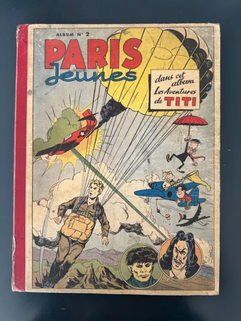 Album reliure éditeur PARIS JEUNES AVENTURES N°2 (21 à 40) de 1947. ERIK TITI