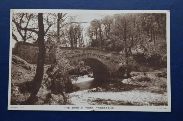 Postcard The Brig O Turk Trossachs Scotland Posted 1952 Tucks