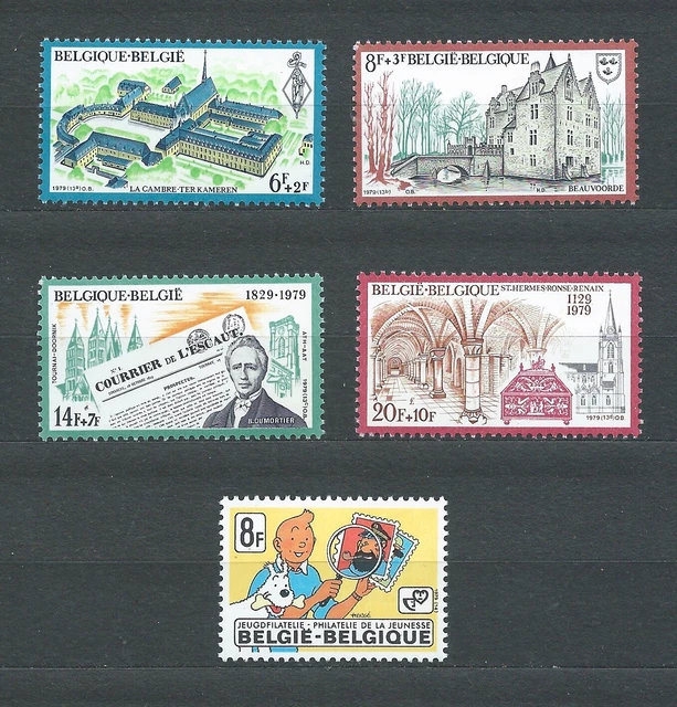 BELGIË BELGIQUE - 1979 YT 1935 à 1939 - TIMBRES NEUFS** MNH LUXE