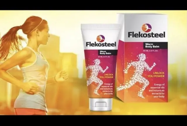 Flekosteel-warming body gel for joints muscles.