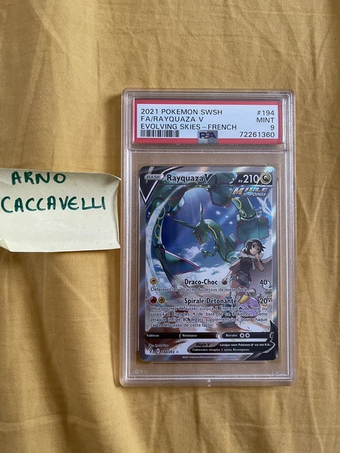 Rayquaza V Alternative 194/203 PSA 9 MINT FR Grade Pokemon Card