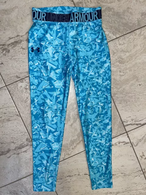 Youth Under Armour Leggings Youth XLarge Multicolor Blues Athletic