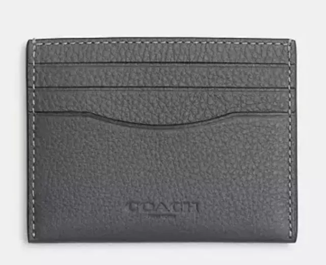 COACH MEN'S (OR Women's) Pebble Leather Slim Card Case in industrious ...
