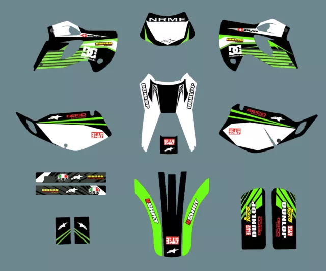 Graphics Stickers Decals Deco Full Kit FOR 1998-2003 Kawasaki KLX250