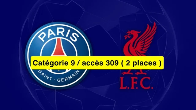 2 BILLETS PSG - 6ème journée - 19/09 - 20h45 EUR 250,00 - FR
