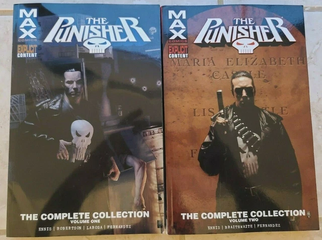 Marvel Max The Punisher The Complete Collection Vol 1 & Vol 2 Tpb - Lot / Set