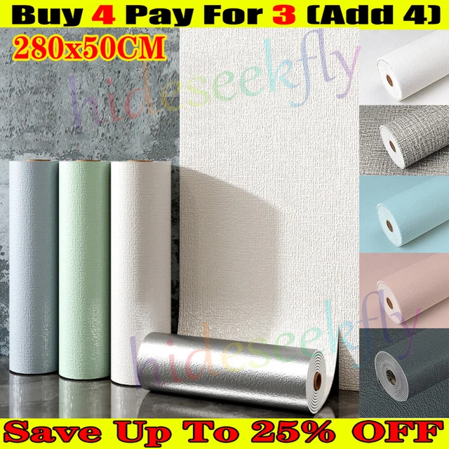 Self Adhesive Thermal Insulation Wallpaper Sticky Textured Wallpaper