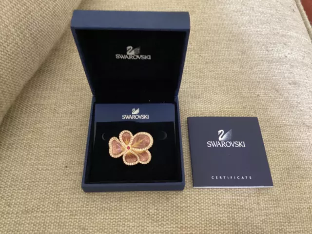 Swarovski Crystal Ning Brooch Style#1080535 “NEW”&”RARE” Flower