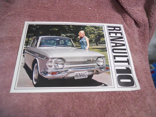 1966 1967 ORIG Renault 10 Sales Brochure Catalog