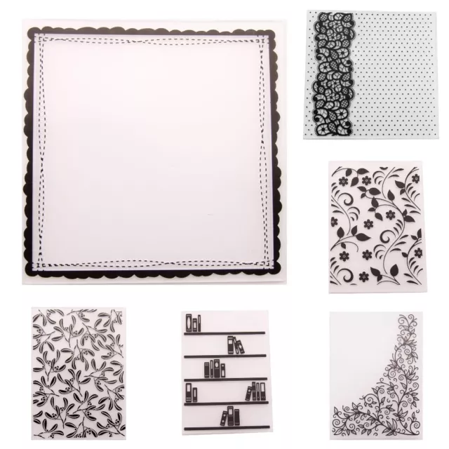 Plastic Embossing Folder Template Die Cutting Floral Scrapbooking Xmas Craft Acc