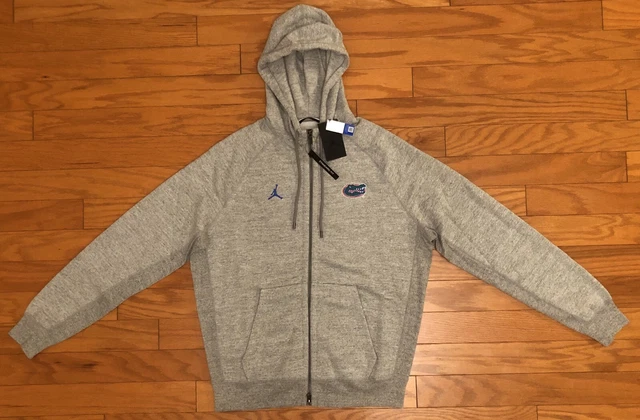 $95 NEW Nike Florida Gators Air Jordan Jumpman Fleece Pullover Full Zip Hoodie L