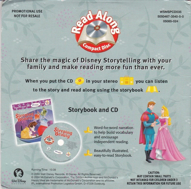 SLEEPING BEAUTY STORYBOOK and CD ( Walt Disney Records CD ) EUR 1,00 ...
