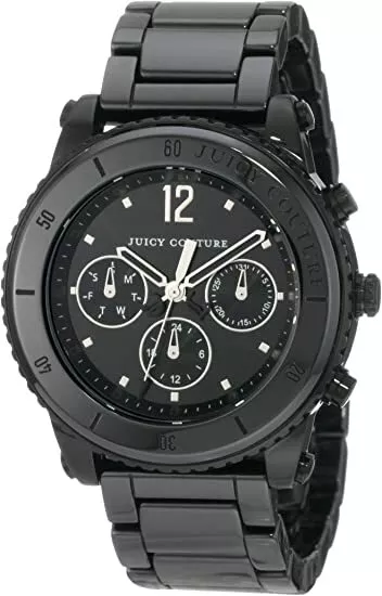 Juicy Couture 1900879 Pedigree Black Ceramic Chronograph Women's Watch