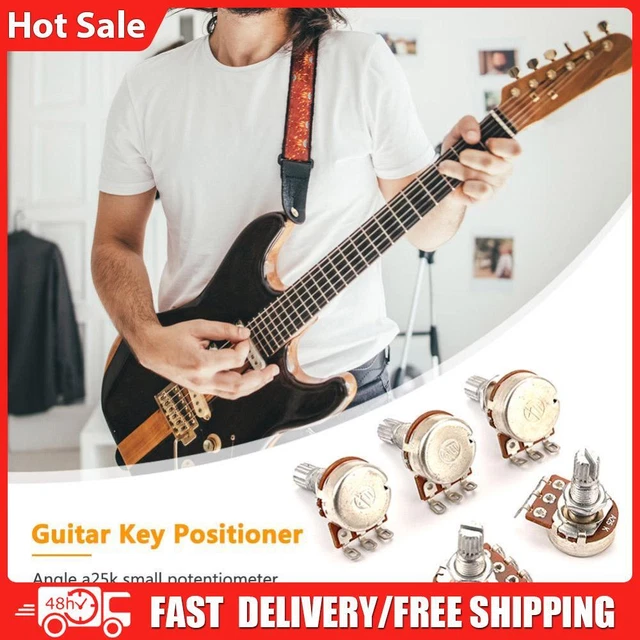 5pcs A25K Electric Guitar 18mm Split Shaft Potentiometer Volume Tone Guitar Pots