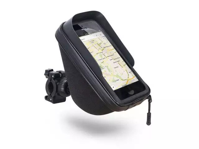 SHAD Motorcycle Phone Holder Mirror Mount 1L Storage Universal Waterproof Mobile