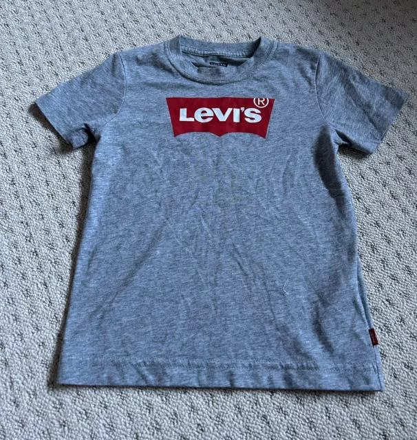 Levis Boys Grey T Shirt Age 4 Years