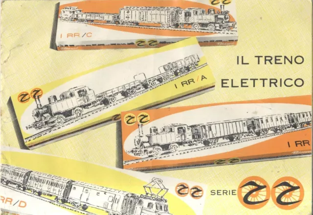 IL TRENO ELETTRICO SERIE RR catalogo Rivarossi trenini 1959 ferrovie locomotive