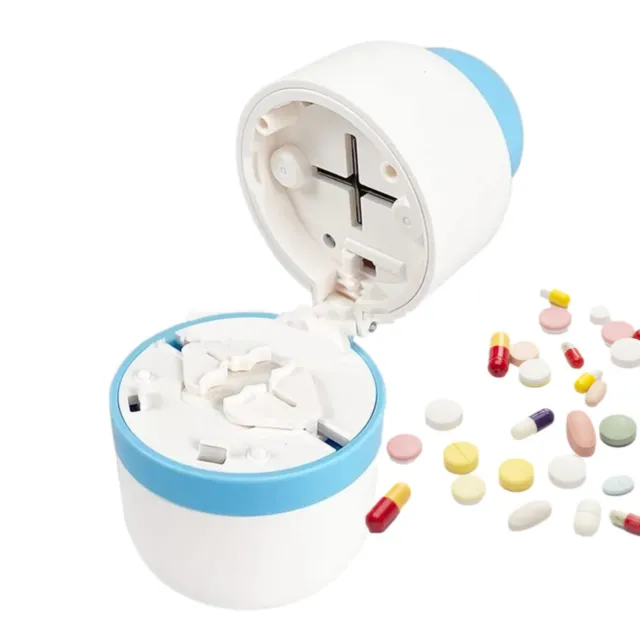 Pill Cutter For Small Pills, Medicine Tablets Splitter With Storage Container