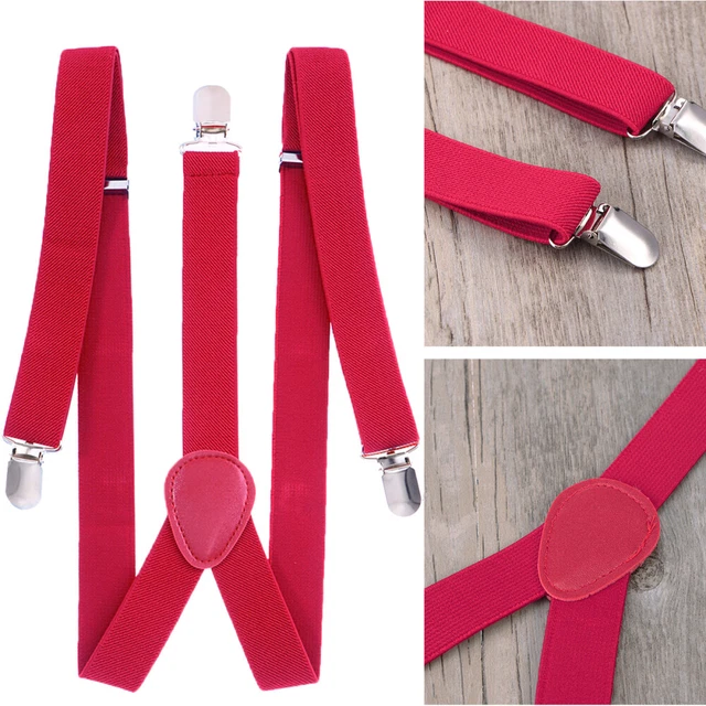Sospensioni 2,5 cm uomo abbigliamento clip schienale a Y donna uomo bavaglino corto universale