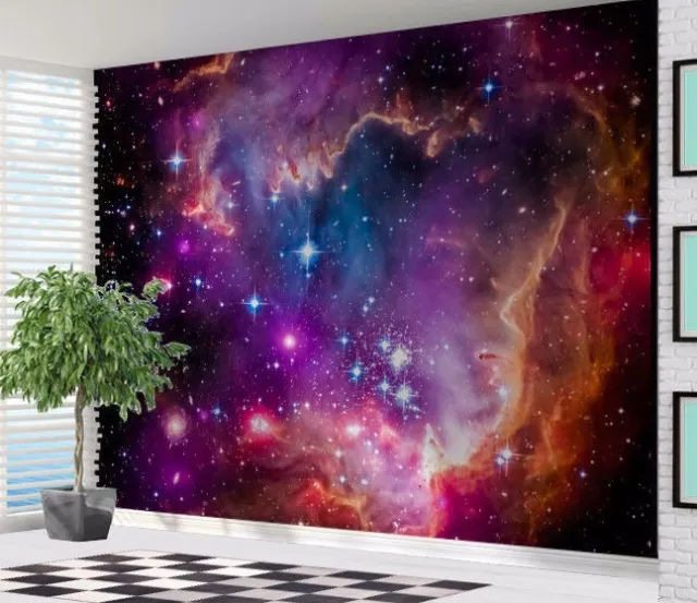 Fond d'écran mural impressionnant nébuleuses spatiales étoiles naines rouges (27549273)