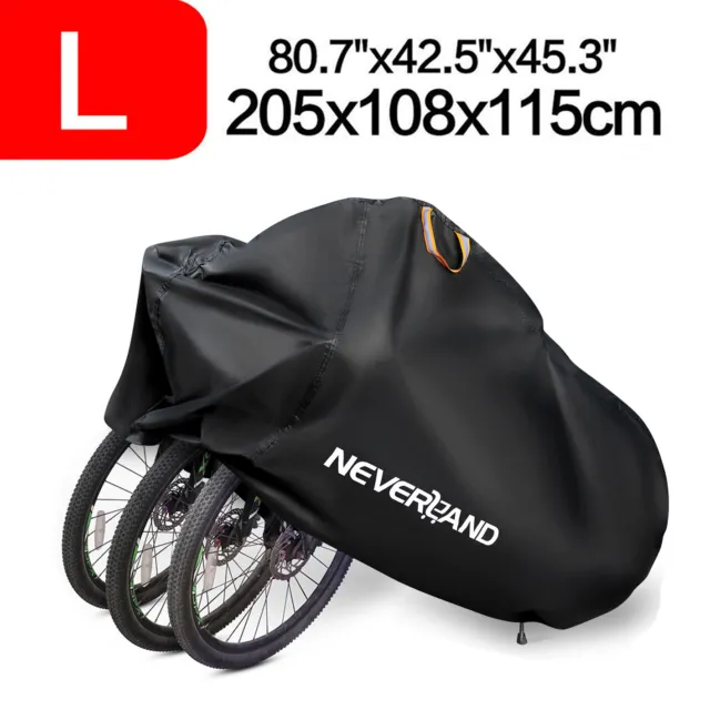 Heavy Duty Bicycle Cycle Cover MTB Waterproof Rain Protector Outdoor For 3 Bikes